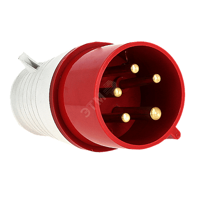 Силовая вилка 025 3Р+РЕ+N 32А 380В IP44 ИЭК РФ