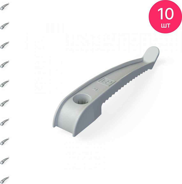 ПМ Держатель кабеля одностор. для прямого монтажа (145мм) серый (10шт) EKF