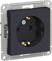 ШЭ Атлас Роз. 1-я с/у с/з 16А, (б/рамки, карбон) ATN001043 (5шт/уп)