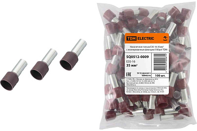 Наконечник-гильза 35мм2 Е35-16 (100 шт) ТДМ