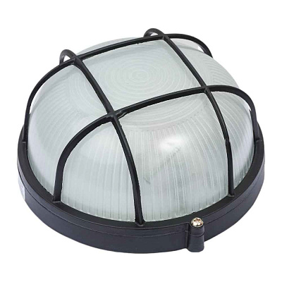 НПП 1302 60Вт круг черный с реш. GCF-R-E27-60-IP65 General