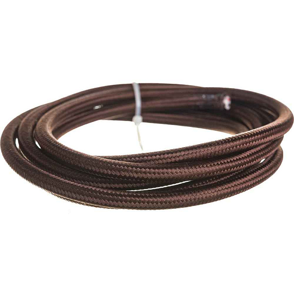 Провод декор.NC-B03-150-2x0.75 1.5 м коричневый в оплетке Navigator 61730