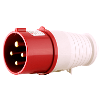 Силовая вилка 024 3Р+РЕ 32А 380В IP44 EKF