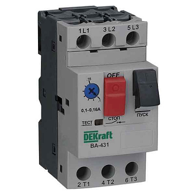 21226DEK Авт. выкл. защ. двиг. 3P 1,6-2,5A 100кА ВА-431