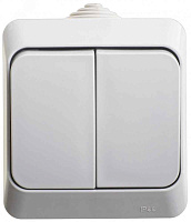 ШЭ Этюд Выкл. о/у 2кл. IP44 (серый) (250В, 10Аx) BA10-042C