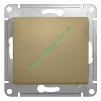 ШЭ Глосса Выкл. 1кл. с/у 10А (титан, б/рамки) GSL000411 (20шт/уп)
