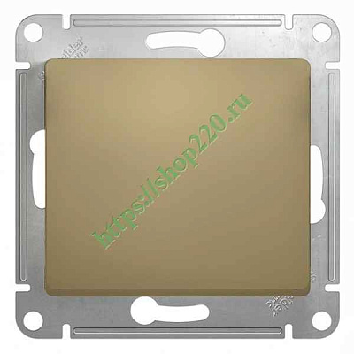 ШЭ Глосса Выкл. 1кл. с/у 10А (титан, б/рамки) GSL000411 (20шт/уп)