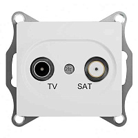 ШЭ Глосса Роз.TV/SAT оконечная 1DB (белый, б/рамки) GSL000197 (10шт/уп)