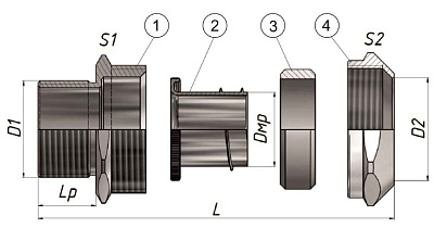 МВН-ЛС-G1-МР25  IP67 ГОФРОМАТИК