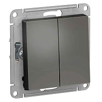 ШЭ Атлас Выкл. 2кл. с/у,  10А, (б/рамки, сталь) ATN000951 (5шт/уп)