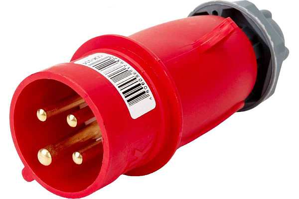 Силовая вилка 014 3Р+РЕ 16А 380В IP44  MAGNUM ИЭК РФ