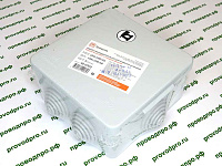 Коробка расп. о/п 100x100x50  IP66 2-комп. атм.стойкая прямой монтаж серая HEGEL  КР2404 (85шт/уп)