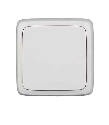 xегель Альфа Перекл. о/у 1кл  с изол.пл. (250В, 10А) белый ВА10-163