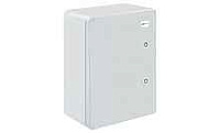Щит навесной 500X350X190мм (ВхШхГ) с монт. панелью 445X285мм (ВхШ), с комплектом крепления на стену, дверь глухая, IP65, поликарбонат