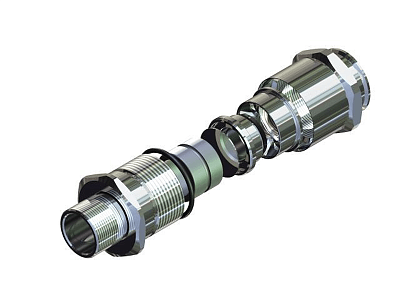 Ех-кабельный ввод ВКВБ1-НР-К2-45-51 1Ex db e II Gb X ГОФРОМАТИК