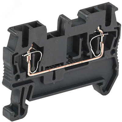 Клемма пружинная КПИ 2в-2,5 31А черный ИЭК