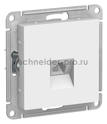 ШЭ Атлас Роз.телеф. с/у RJ11, (б/рамки, белый) ATN000181 (10шт/уп)