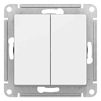 ШЭ Атлас Выкл. 2кл. с/у,  10А, (б/рамки, белый) ATN000151 (20шт/уп)