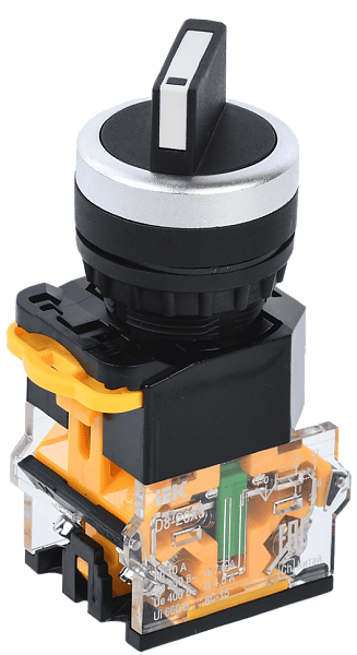 Переключат. D8-20X3 3 полож. 2NO черный IEK
