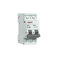 Автомат  2п 63А (C) (ВА 47-63N) 4,5 kA EKF PROxima