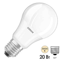 Лампа ЛЕД  E27 20Вт 3К LVCLA150 20SW/830 230V E27 RU OSRAM