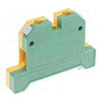 Клеммник ЗНИ- 50А 6PEN 6мм2 (JXB-земля) HLT