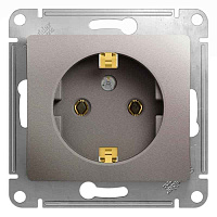 ШЭ Глосса Роз. 1-я с/у с/з 16А , (платина.б/рамки) GSL001243 (20шт/уп)