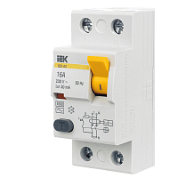 УЗО 1ф. 16А  30мА 2п. (ВД1-63) ИЭК