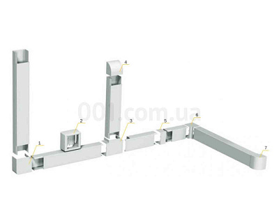 Кабель-канал  Угол Т-образный КМТ 80x60 "ЭЛЕКОР"