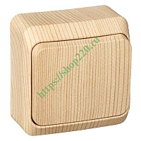 ШЭ Этюд Выкл. о/у 1кл. (сосна) (250В, 10Аx) BA10-001D (25шт/уп)