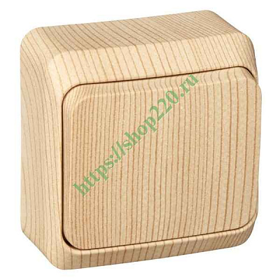 ШЭ Этюд Выкл. о/у 1кл. (сосна) (250В, 10Аx) BA10-001D (25шт/уп)