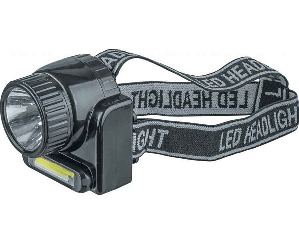 Фонарь NPT-H20-ACCU налоб.1COB LED 3Вт+1LED 3Вт,Lead-acid 0,5 Ач Navigator 14486