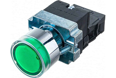 Кнопка LAY5-BW3361 с подсв. зелен. 1 НО  d22мм 240В  ИЭК