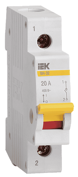 KARAT Выключатель нагрузки (мини-рубильник) ВН-32 1P 20А IEK
