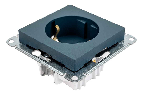 ШЭ Атлас Роз. 1-я с/у с/з 16А, (б/рамки, изумруд) ATN000843 (10шт/уп)