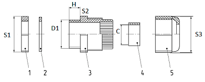 Сальник MG 40 пластик (22-32мм) IP68 ФИОЛЕТ ГОФРОМАТИК