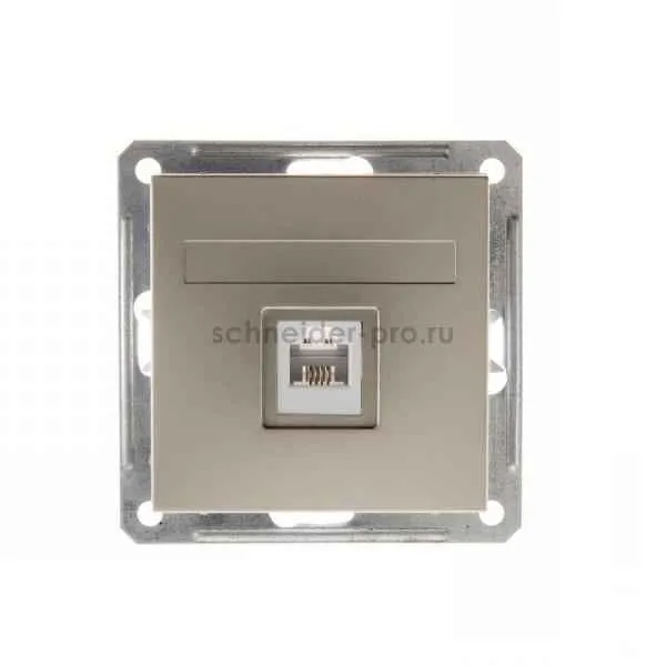 ШЭ 59 Роз. комп. с/у RJ45 кат.5е (шампань, б/рамки)(10шт) RSI-152K5E-4-86