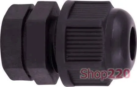 Кабельный ввод ВКС-ПР-M16-8-L8 черный IP68 ГОФРОМАТИК