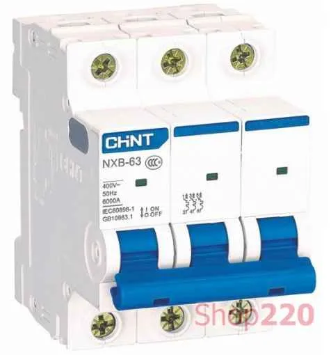 Автомат  3п 32А (С) (NXB-63) 6kA CHINT