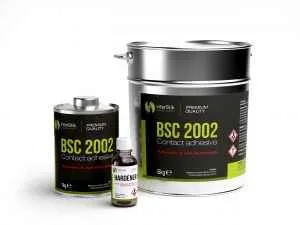 BSC 2002 КОНТАКТНЫЙ КЛЕЙ В ЖЕСТЯНОЙ БАНКЕ 1 КГ. С ОТВЕРДИТЕЛЕМ HARDENER НТ (0,05КГ)