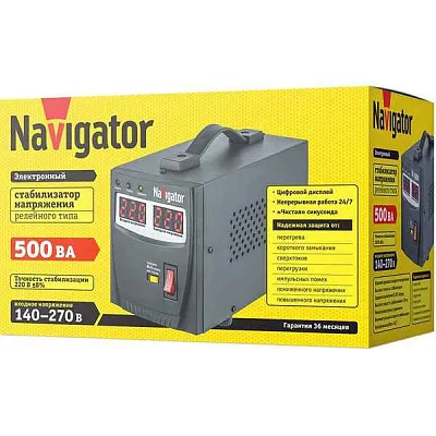 Стабилизатор напряжения NVR-RF1-500 Navigator 61 765 (переносн.)