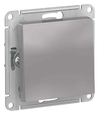 ШЭ Атлас Перекл. перекрестный, сx.7, 10А, (б/рамки, алюм) ATN000371 (5шт/уп)