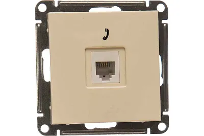 ШЭ 59 Роз. телеф. с/у RJ11 (сл.кость, б/рамки)(10шт) RSI-152T-2-86