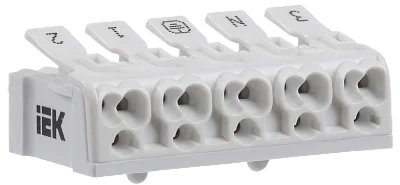 Клемма соединительная пружинная КСПн5-3L+N+PE ИЭК