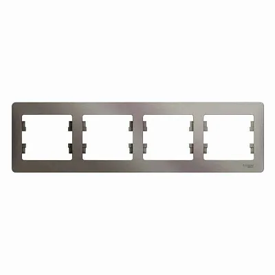 ШЭ Глосса Рамка 4-я гориз. GSL001204 (платина) (5шт/уп)