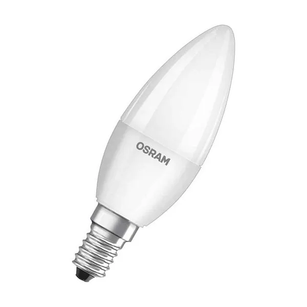 Лампа ЛЕД  E27  7,0Вт свеча мат.4К LVCLB60 7SW/840 230V RU OSRAM