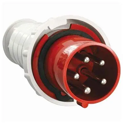 Силовая вилка 035 3Р+РЕ+N 63А 380В IP54 ИЭК