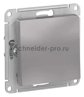 ШЭ Атлас Перекл. 1кл. с/у,  10А, (б/рамки, алюм) ATN000361 (10шт/уп)