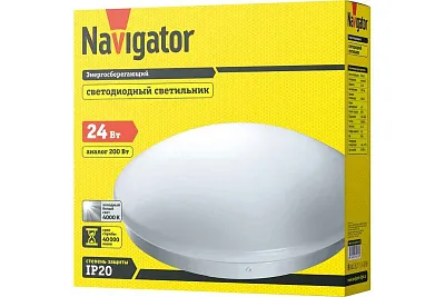 ДПО 24Вт (круг бел.) NBL-R1-24-4K-IP20-LED Navigator 71 578