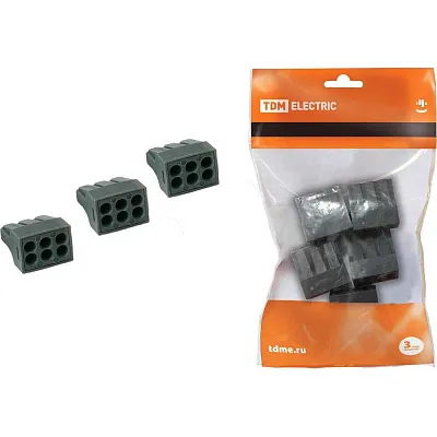 Клемма монтажная КБМ- 773-306 2,5мм2 6-к-та (СМК 773-306) ИЭК